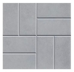 Плитка тротуарная 8 кирпичей 400х400х50мм серая