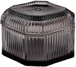 Шкатулка квадратная с крышкой Fancy 8,5х6х8,5 стекло серый