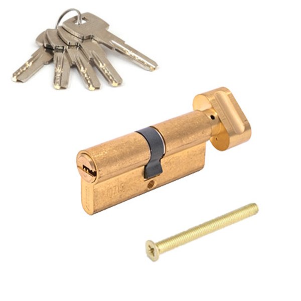 Цилиндр Apecs SC-M70(35/35)-Z-C-G ключ/фиксатор золото