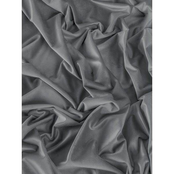 Ткань портьерная Бархат Y 1680-16 темно-серый 280см