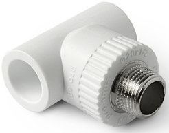 Тройник полипропиленовый комбинированный Pro Aqua d32х1/2" наружная резьба