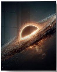 Картина стекло Горизонт событий 40х50см