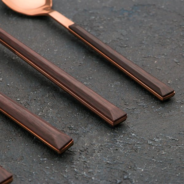 Набор столовых приборов Magistro (ложка+вилка+нож+ложка чайная) нерж.сталь