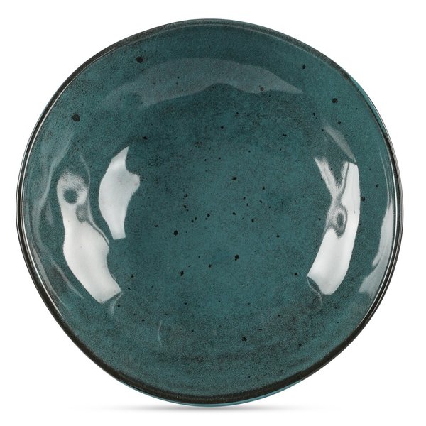 Тарелка суповая Fioretta Stone Turquoise 22см тюркуаз, керамика