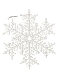 Украшение подвесное Снежинка большая SN20-0 белый 200мм