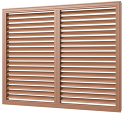 Решетка вентиляционная,профиль ПВХ,600х900,вишня
