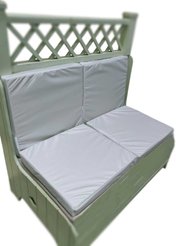 Подушка для садовой мебели 54х50х6см светло-серый