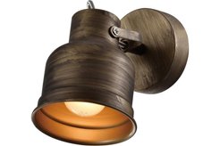 Спот Rivoli Inessa 7035-701 бронза 1хЕ27 поворотный 