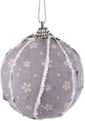 Шар с узором 8см серый SYPMQB-1021167