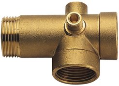Штуцер латунный пятивыводной для насоса 1"