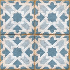 Керамогранит 20х20х0,8см MOROCCO AZURE, цвет серый, матовая, 1м2