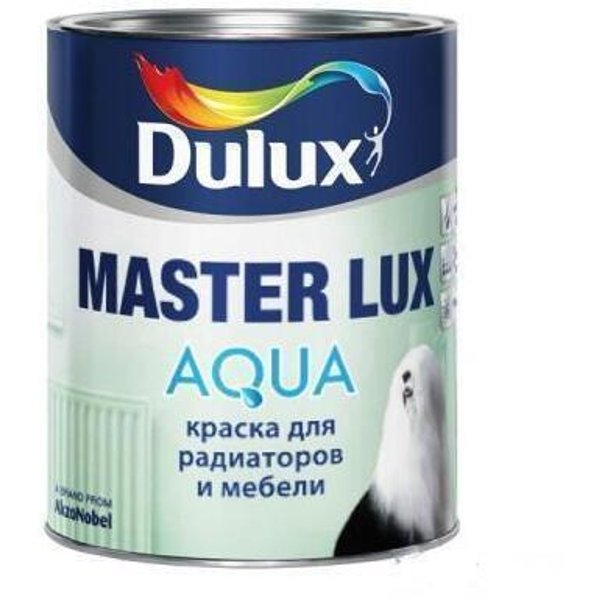 Эмаль акриловая Dulux MASTER LUX AQUA 40 BW полуматоавя белая 2,5л