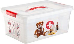 Ящик-органайзер д/аптечки Funbox 10л 37,5х25,5х16см 2 лотка, с ручкой, ПП
