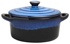 Горшок д/запекания Agness reactive blue 600мл керамика