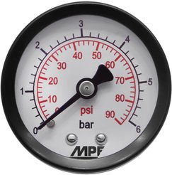 Манометр аксиальный,6 Бар,кл.точности 1,5, 1/4 "н,МР-У