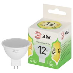 Лампочка светодиодная ЭРА GREEN LINE LED MR16-12W-830-GU10 GL GU10 12 Вт софит теплый свет