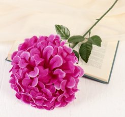 Цветок искусственный Герань королевская сиреневый 60см