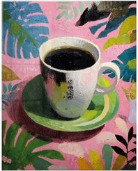 Картина стекло Экзотический кофе 40х50см