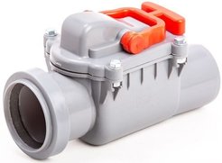 Клапан обратный для внутренней канализации Lammin d110мм