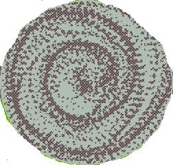 Ковер циновка sz5200/a2/32 0,8х0,8м круг