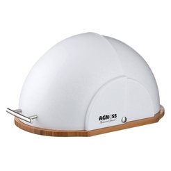 Хлебница Agness Native 36х26х20см дерево, крышка пластик