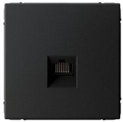 Розетка компьютерная RJ45 SE Art Gallery карбон