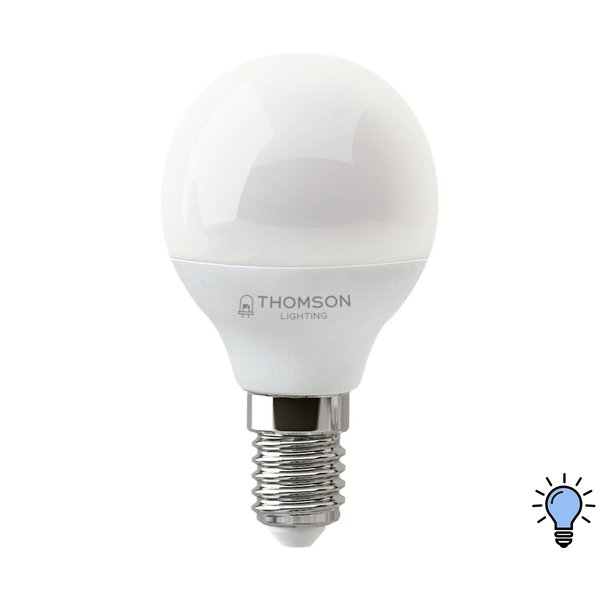 Лампа светодиодная THOMSON LED GLOBE 10W шарик E14 6500K свет холодный белый