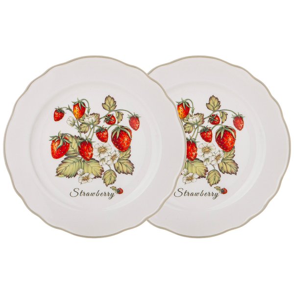 Набор тарелок закусочных Lefard Strawberry 20,5см 2шт фарфор