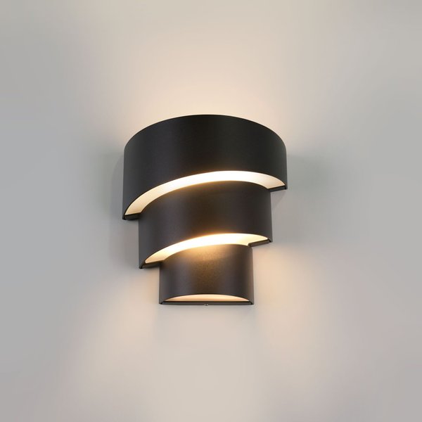 Светильник садово-парковый со светодиодами HELIX черный 1535 TECHNO LED