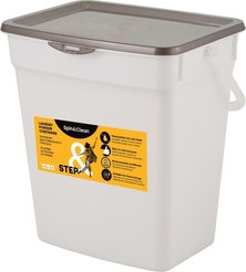 Ведерко для порошка 28,5х21,5х27см 10л с крышкой, антрацит ПП