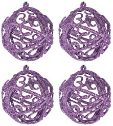Набор украшений 4шт 6см фиолетовый SYLKGJC-482196
