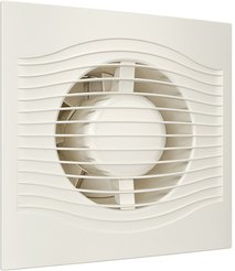 Вентилятор накладной D100 SLIM с обратным клапаном цвет Ivory