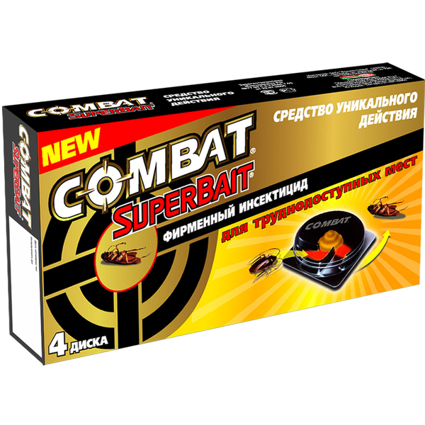 Ловушки от тараканов Combat SuperBait 4шт