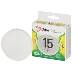 Лампочка светодиодная ЭРА GREEN LINE LED GX-15W-830-GX53 GL GX53 15 Вт таблетка теплый свет
