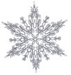 Украшение снежинка 35см серебро SYLKGJC-4821288 Украшение снежинка 35см серебро SYLKGJC-4821288