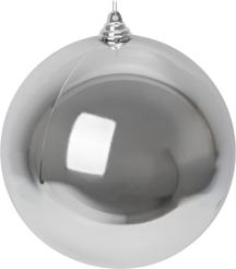 Шар 18см, серебро, глянец, SYQA-0125331-3