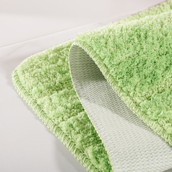Коврик для ванной комнаты 50х80см Solo зеленый, микрофибра