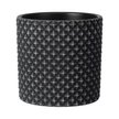 Кашпо керамический Грань темно-серый цилиндр 1,82л d14,7 h14,9