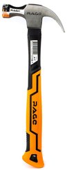 Молоток-гвоздодер RAGE 450гр фибергл.ручка