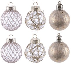 Набор шаров 6шт 6см шампанское+прозрачный, SYQB1-0123142