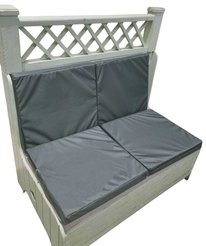 Подушка для садовой мебели 54х50х6см темно-серый