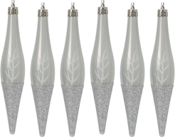 Набор украшений Сосульки 6шт 14,5см, серый, SYQD1-0125314