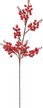 Ветка декоративная 66см с красными ягодами 77825
