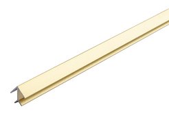 Профиль угловой для стеновых панелей 6мм алюминий золото