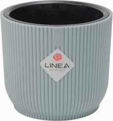 Кашпо пластиковое Linea d13,5см h11,9см v1,1л серо-голубой