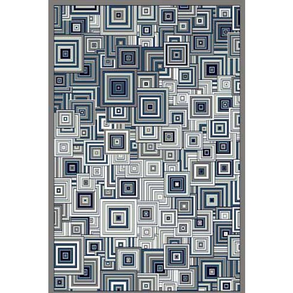 Ковер Silver d239 gray-blue 0,8x1,5м
