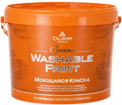 Краска моющаяся OLIMP Gamma матовая белая (10л)