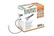 Кабель витая пара народный F/UTP Cat 5e 4х2х24AWG PVC серый медная жила