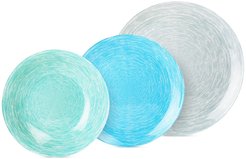 Набор столовый Luminarc Brush Mania 18 предм., тарелки десертные, обеденные, суповые, стекло