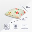 Подушка холофитекс 50х50 чехол-бязь